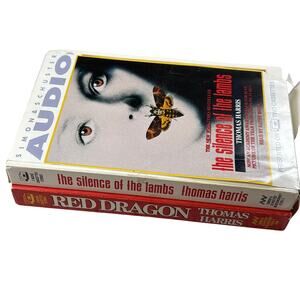 Silence of the Lambs & Red Dragon Thomas Harris 4 Cassette Chris Sarandon 1989